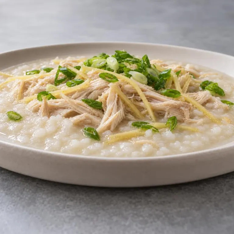 Ginger Chicken Rice Porridge