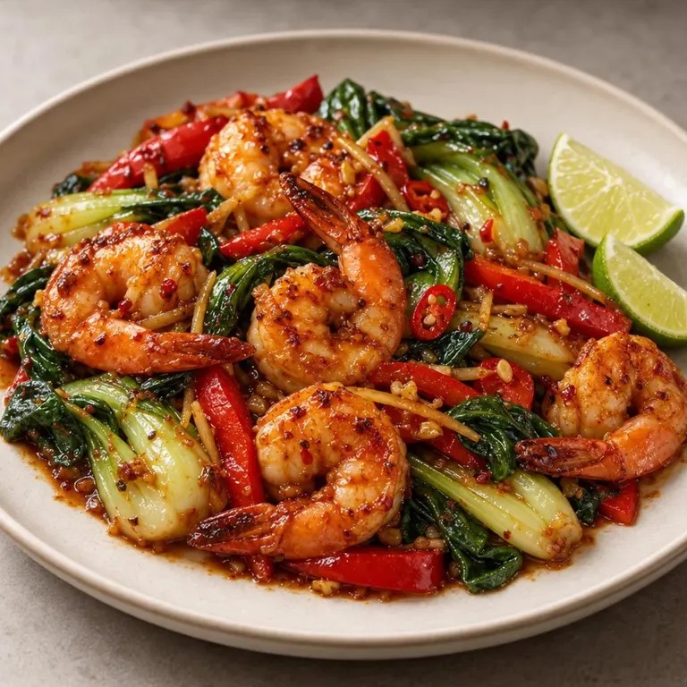 Ginger Lime Shrimp with Bok Choy