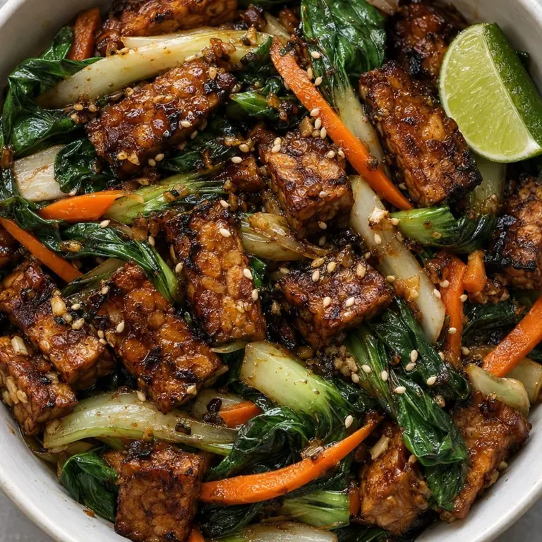 Ginger Tempeh Bok Choy Bowl