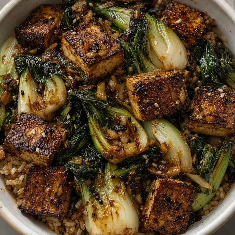Ginger Tofu & Bok Choy Breakfast Bowl