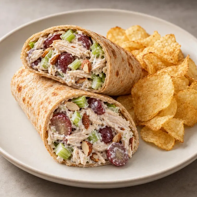 Grape & Almond Chicken Salad Wrap