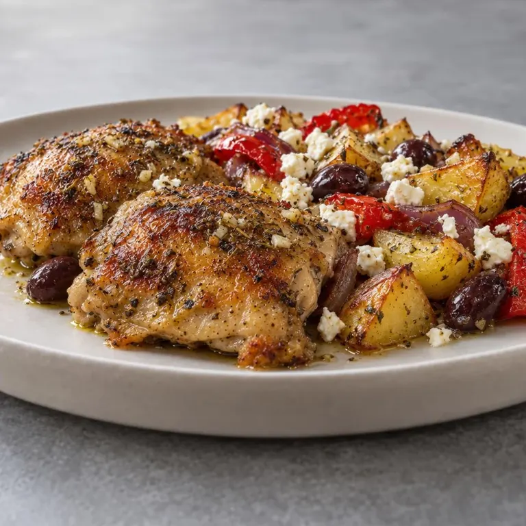 Greek Chicken & Potato Bake