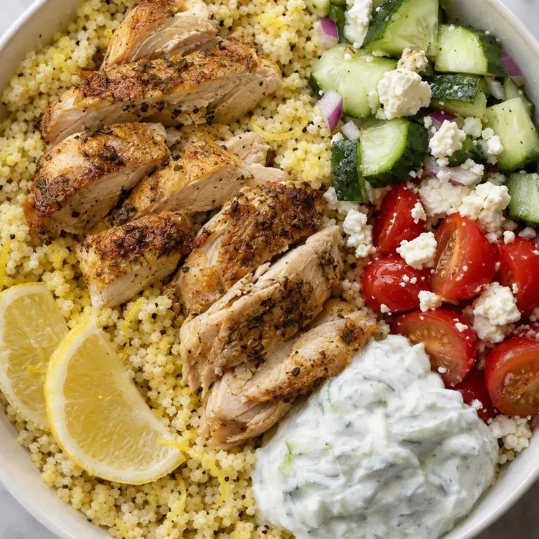 Greek Chicken Couscous Bowl