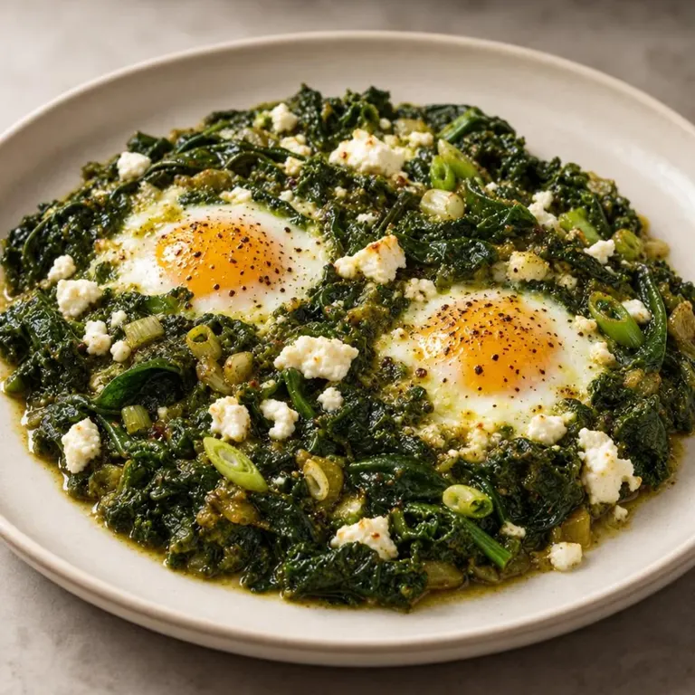 Green Shakshuka with Feta