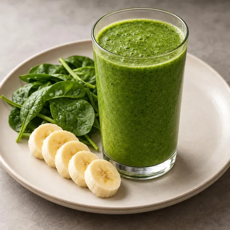 Green Spinach Avocado Smoothie