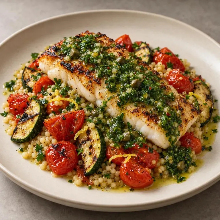 Grilled Fish with Salsa Verde