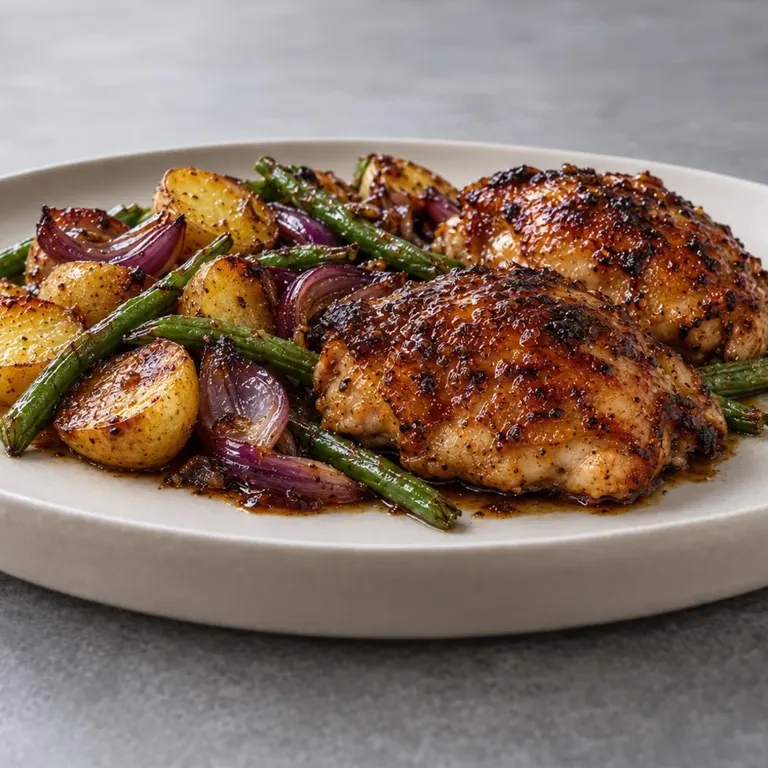 Honey Balsamic Chicken Traybake