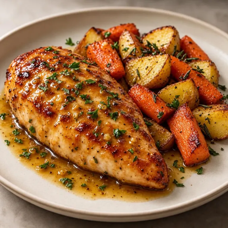 Honey-yogurt mustard chicken tray