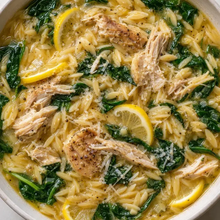 Instant Pot Lemon Chicken Orzo Soup