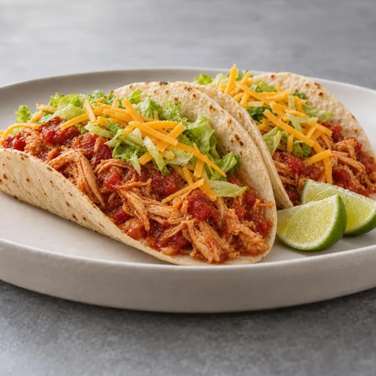 Instant Pot Salsa Chicken Tacos