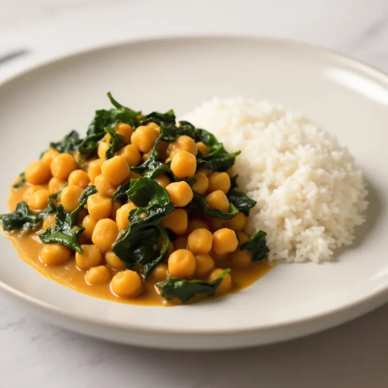 Pressure-cooker chickpea coconut curry