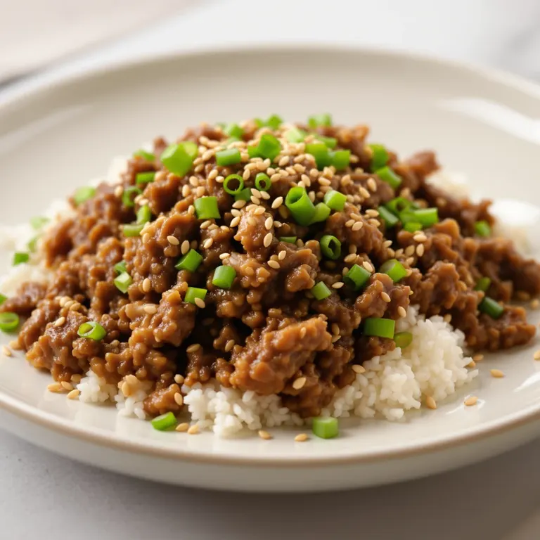 Korean sesame beef under pressure