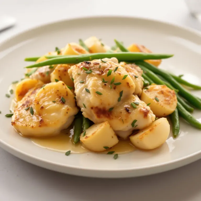 Pressure lemon garlic chicken and potatoes