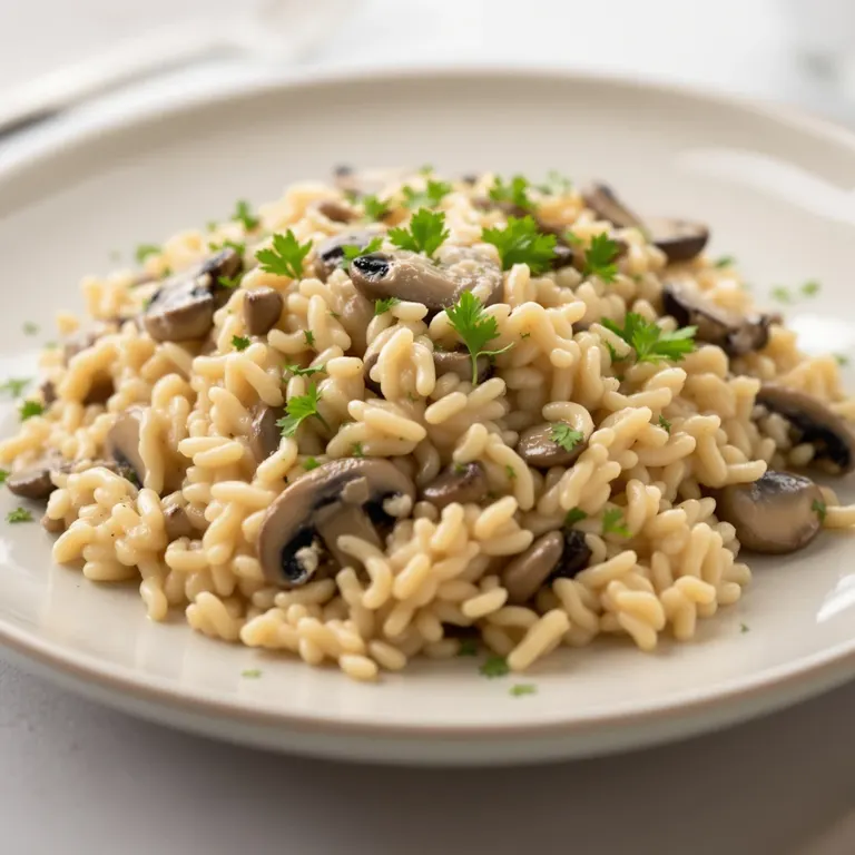 Instant Pot mushroom parmesan risotto