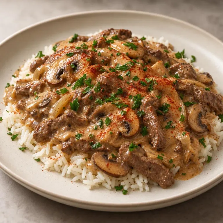 Instant Pot mushroom stroganoff