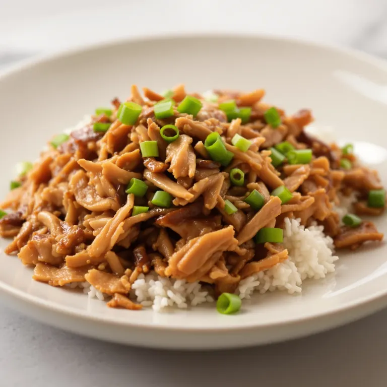 Soy ginger pork adobo rice