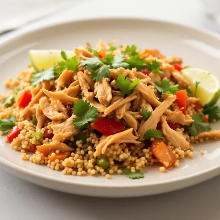Salsa chicken with quinoa