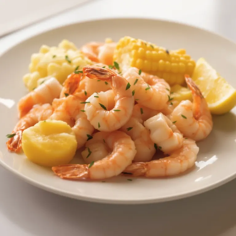 Instant Pot shrimp, potato and corn