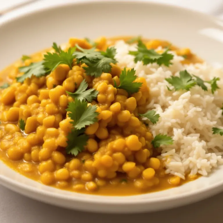 Turmeric lentil dal under pressure