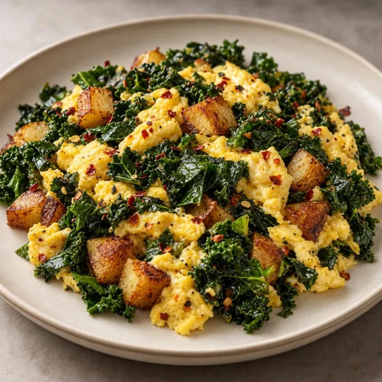Kale & Potato Egg Scramble