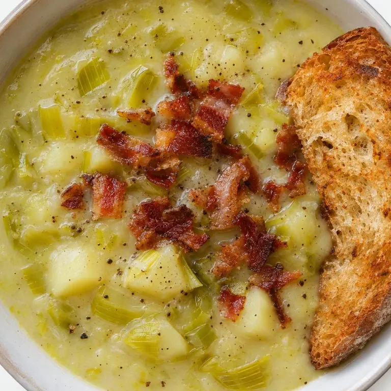 Leek & Potato Soup with Bacon