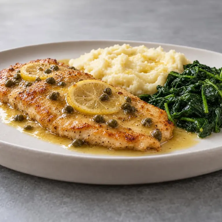 Lemon Chicken Piccata with Mash