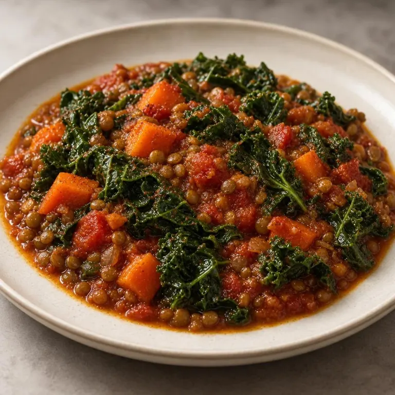 Lentil, Tomato & Kale Stew