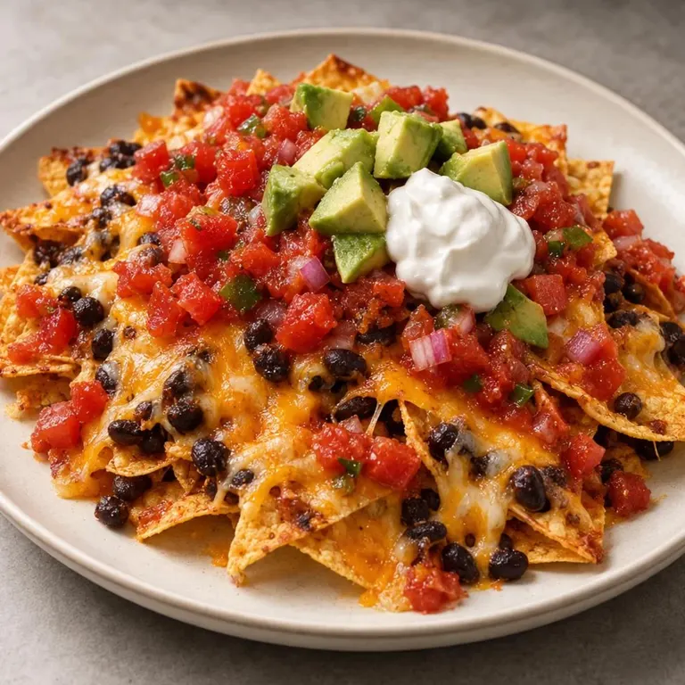 Loaded Black Bean Nachos