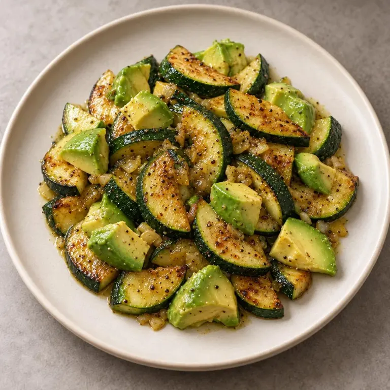 Avocado zucchini plate