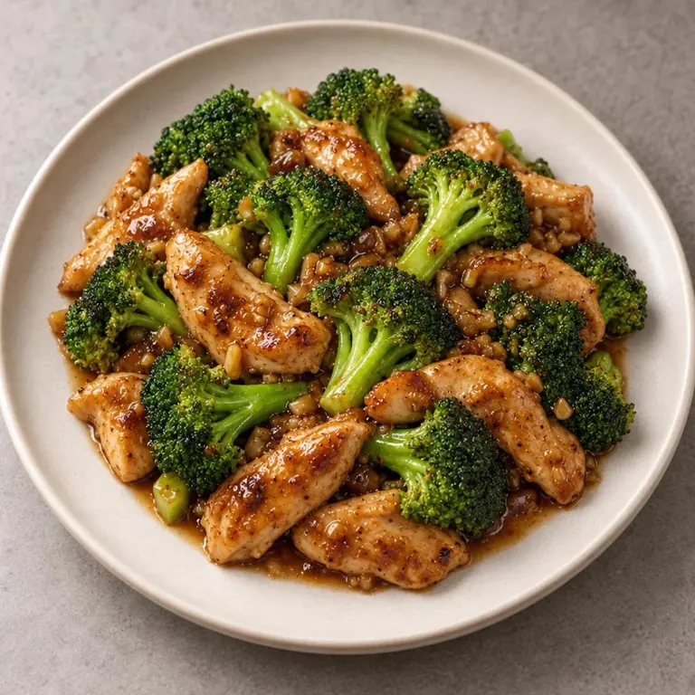 Chicken broccoli plate