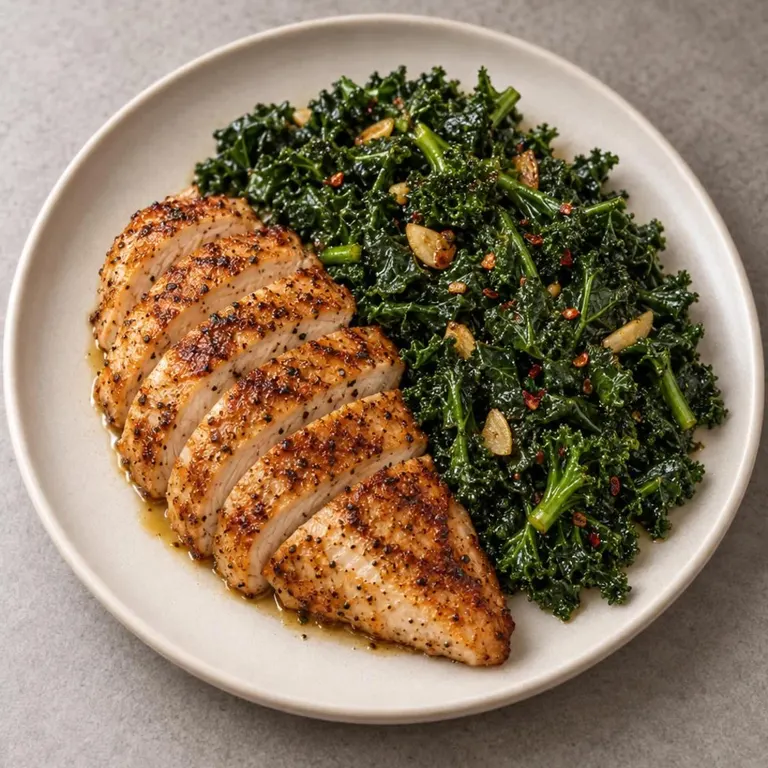 Chicken kale plate