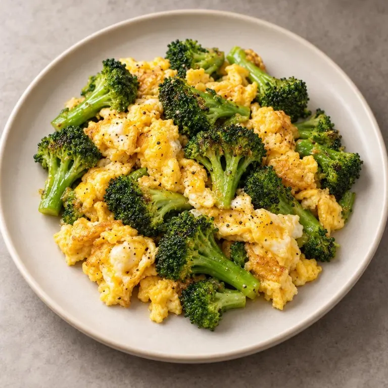 Eggs broccoli plate