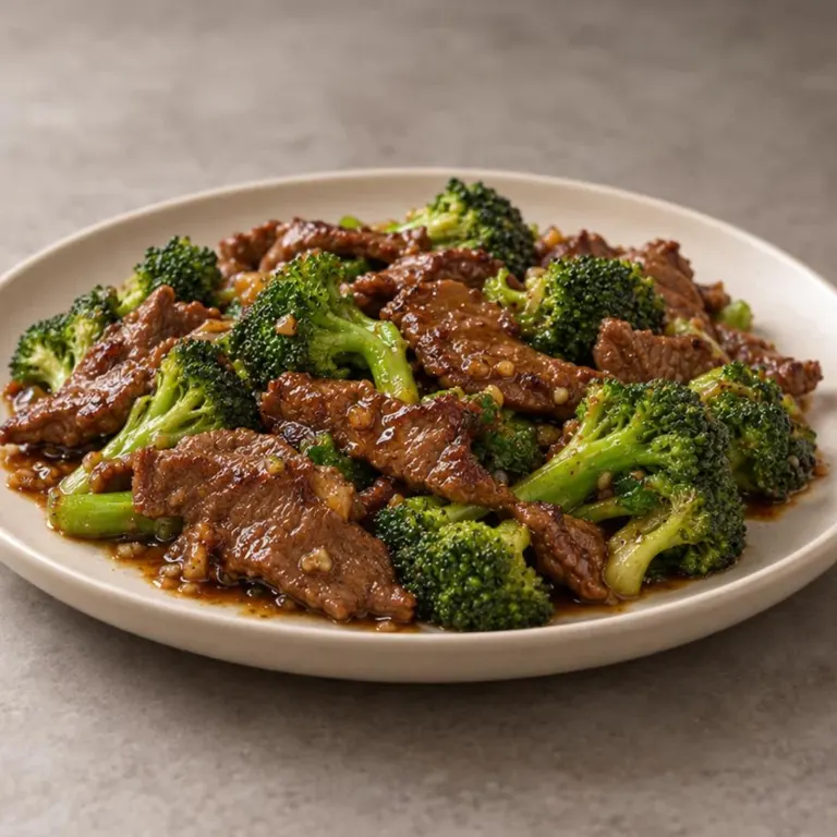 Lamb broccoli plate
