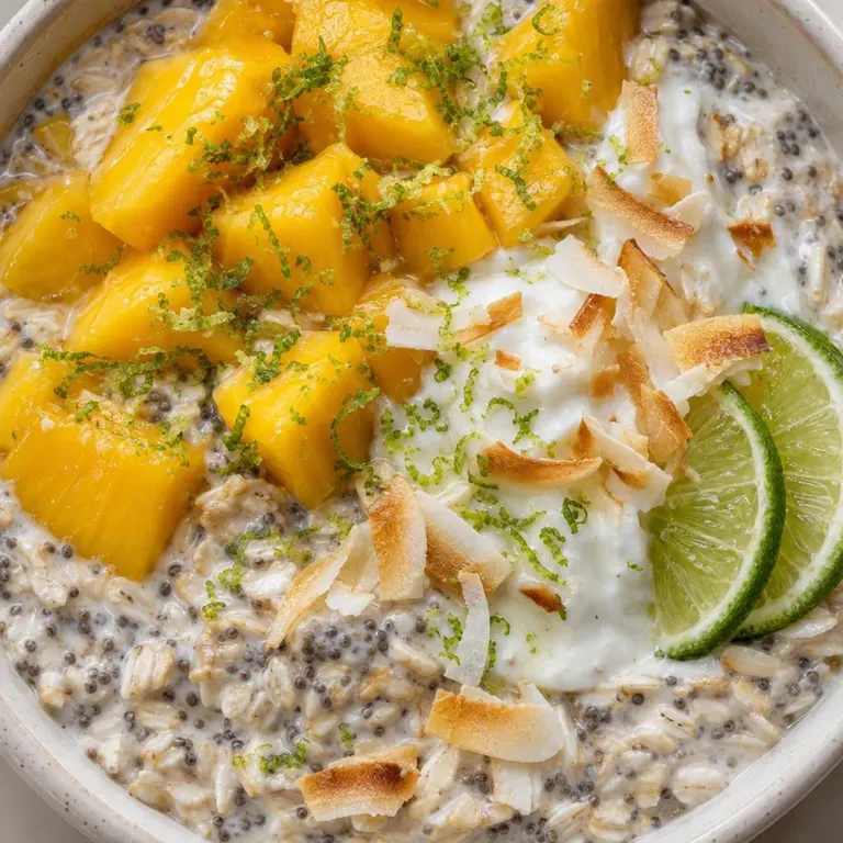 Mango Lime Overnight Oats