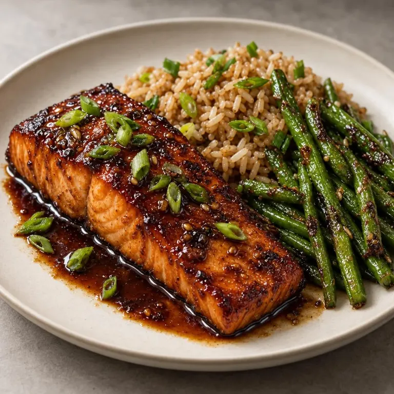 Maple Soy Glazed Salmon