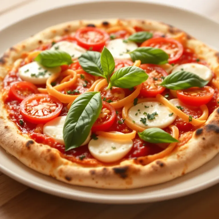 Homemade margherita pizzas