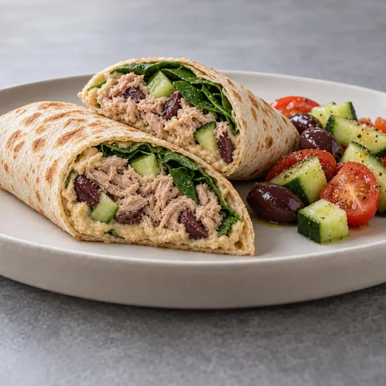 Mediterranean Tuna Wrap