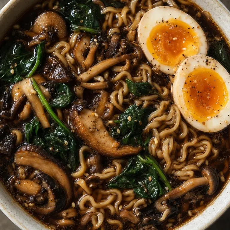 Mushroom Egg Ramen