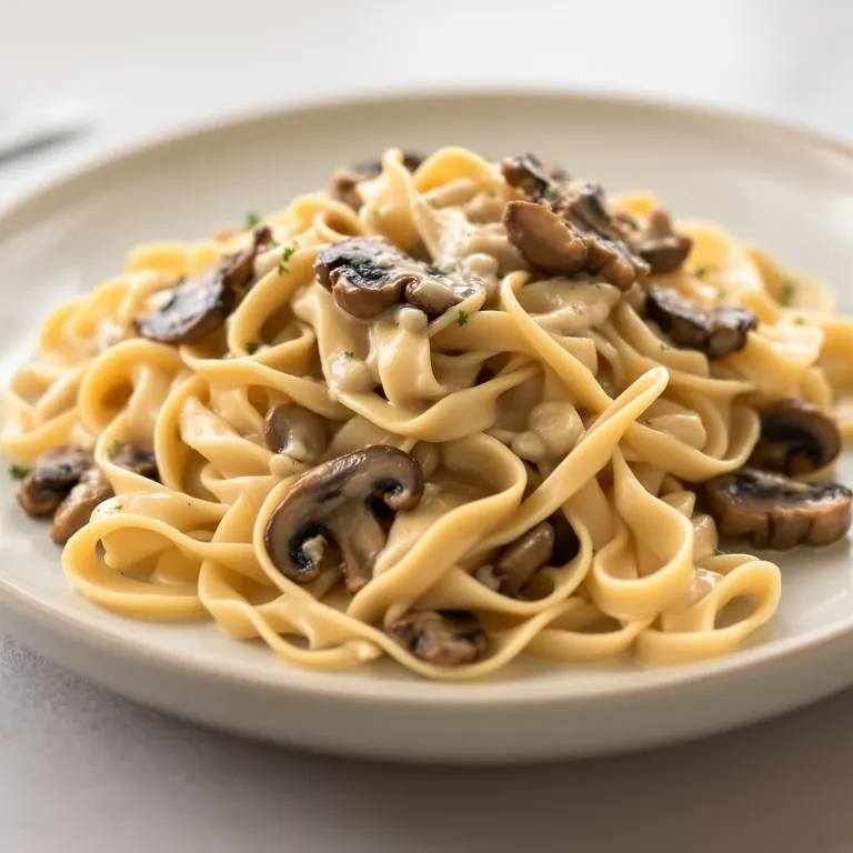 Mushroom stroganoff