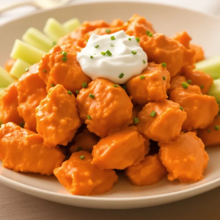 Buffalo chicken & celery sticks