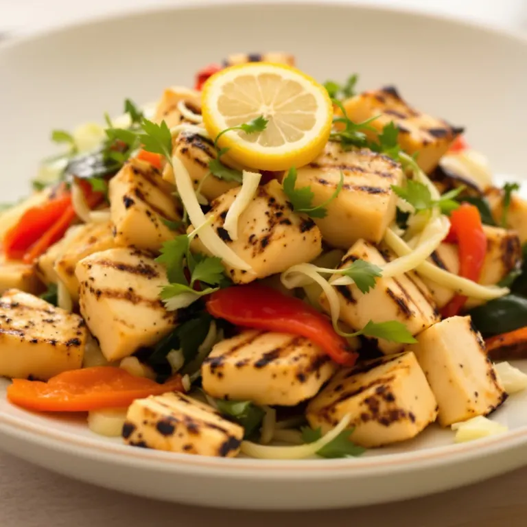 Grilled fennel tofu & peppers
