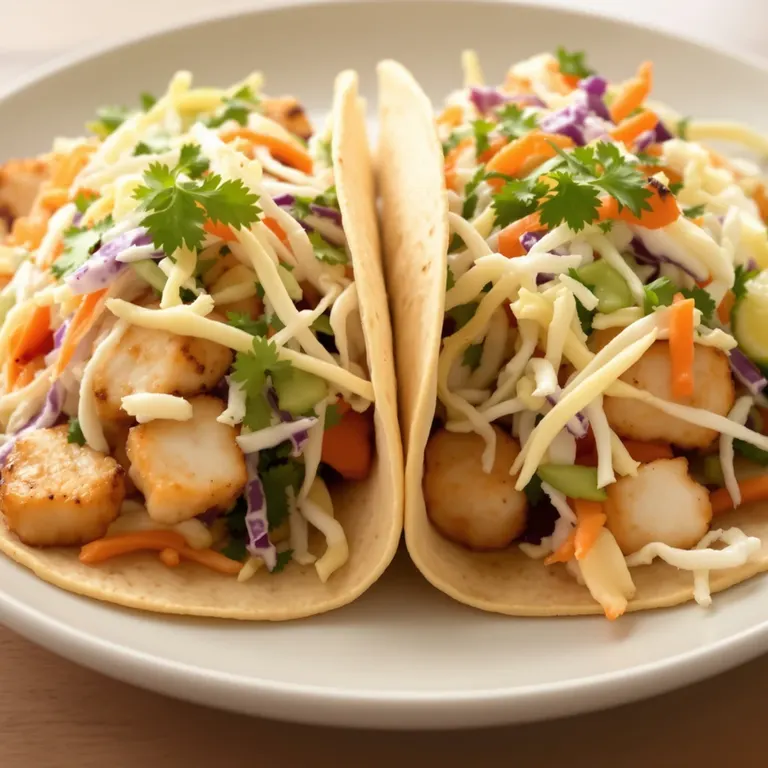 Grilled fish tacos & slaw
