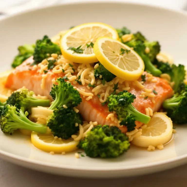 Instant pot lemon salmon & broccoli
