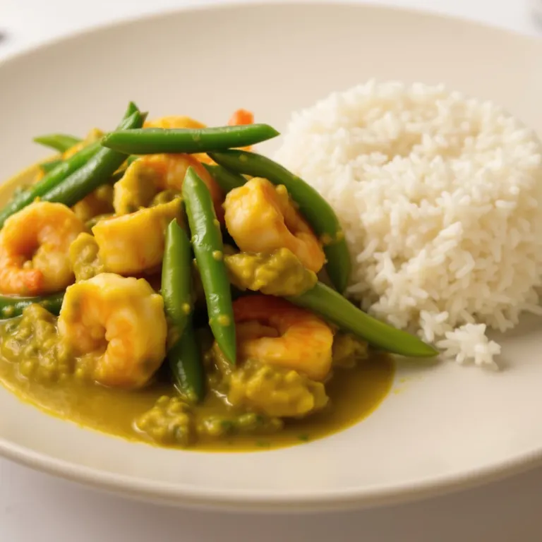 Instant pot prawn green curry