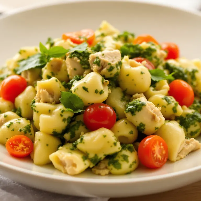 Tue: Microwave chicken pesto gnocchi