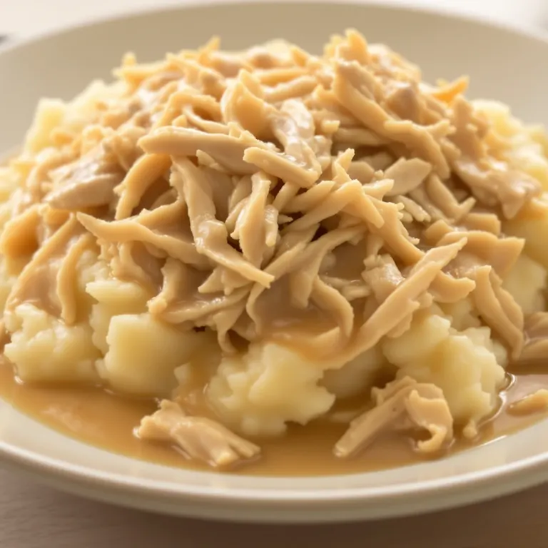 Slow-cooker chicken gravy mash