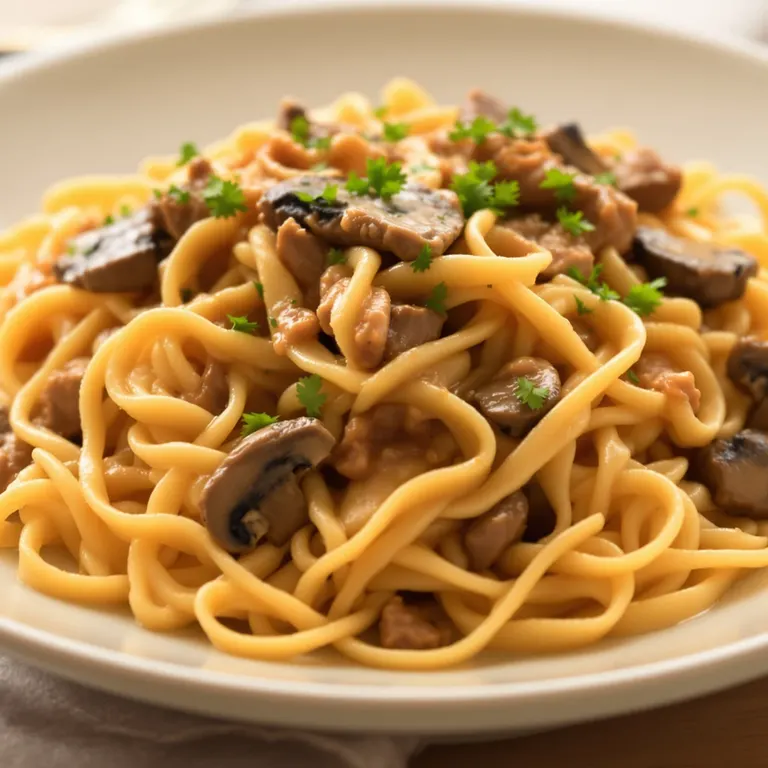 Beef stroganoff noodles