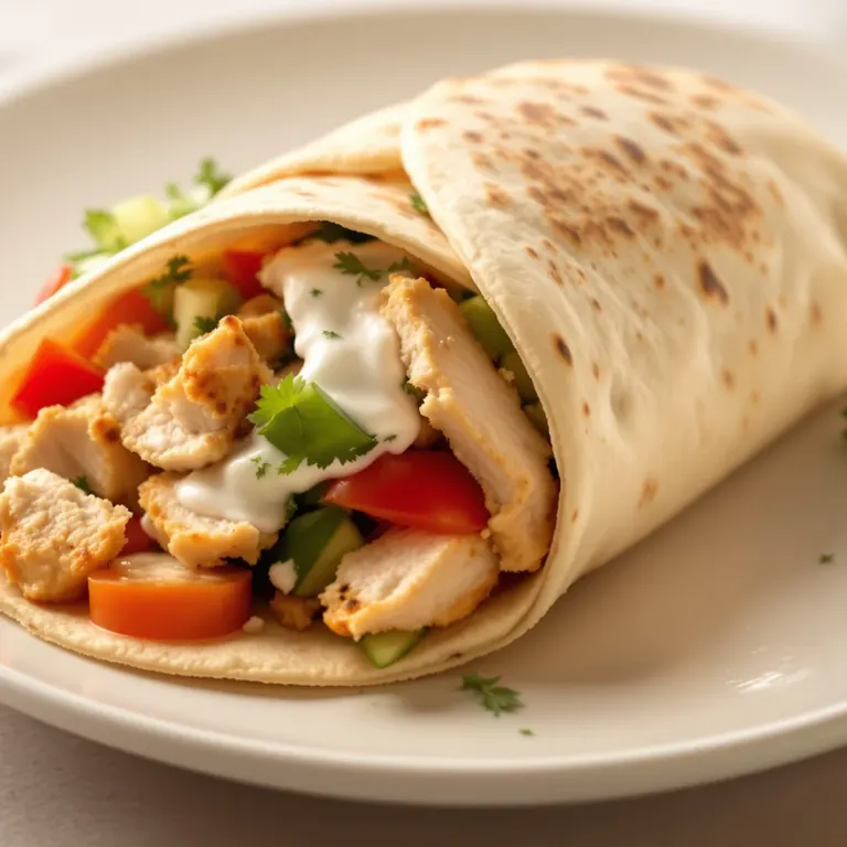 Sun: Chicken gyro pita