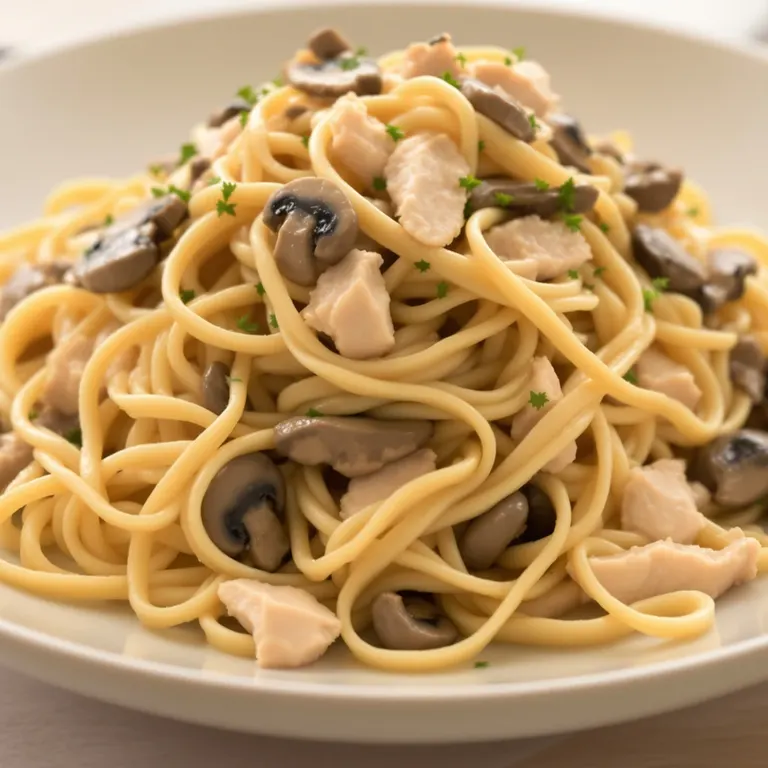 Chicken mushroom tagliatelle