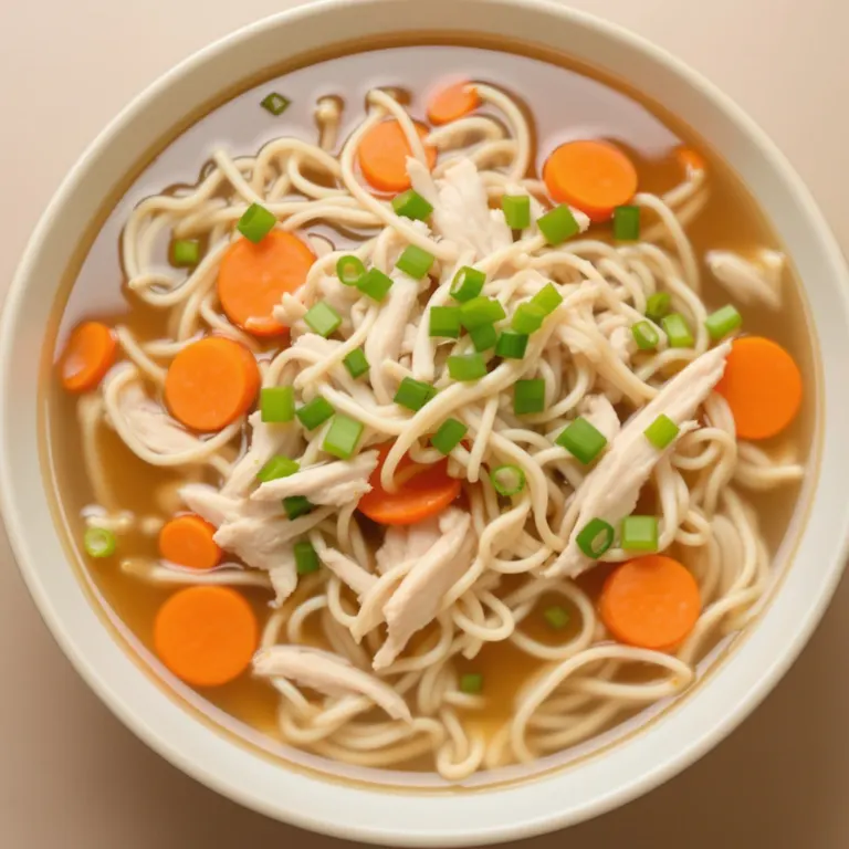 Chicken noodle broth